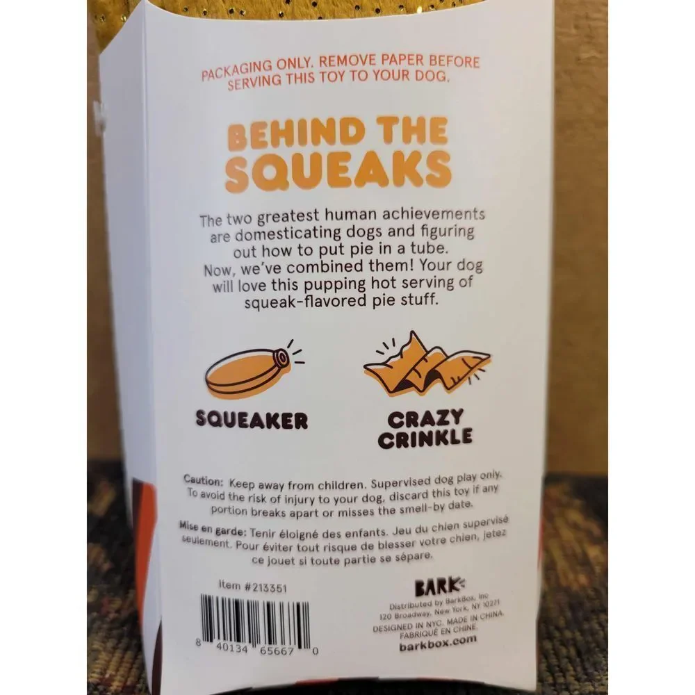 Bark Punky Pie Tube Size M - L 20+ Pounds NWT